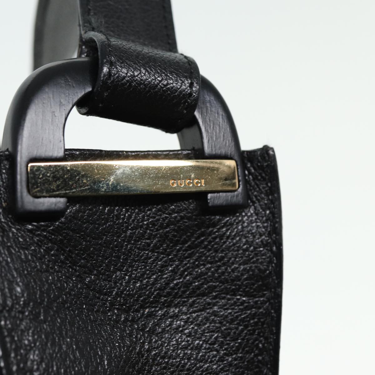 GUCCI Shoulder Bag Leather Black 001 3444 1801 79329