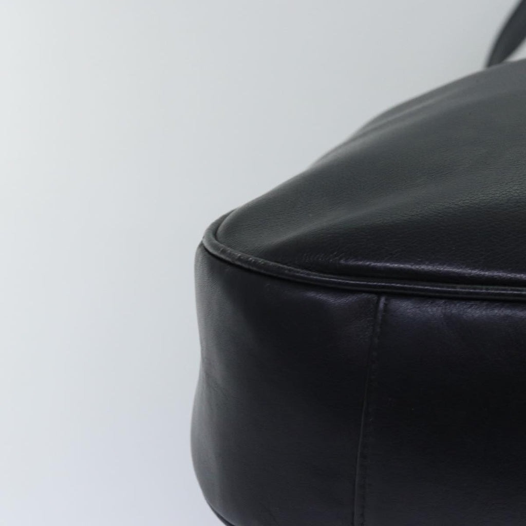 GUCCI Bamboo Hand Bag Leather 2way Black 001 1781 1577 79330