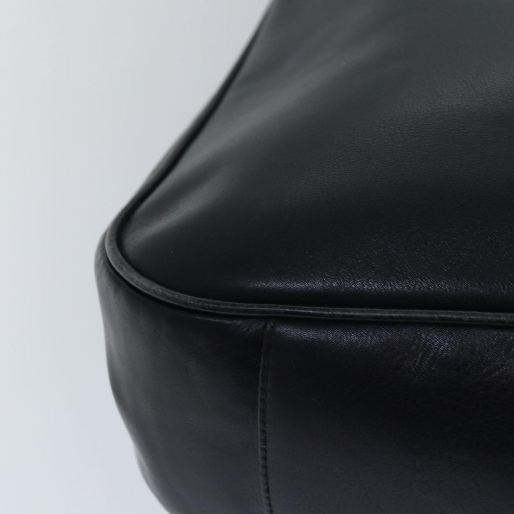GUCCI Bamboo Hand Bag Leather 2way Black 001 1781 1577 79330