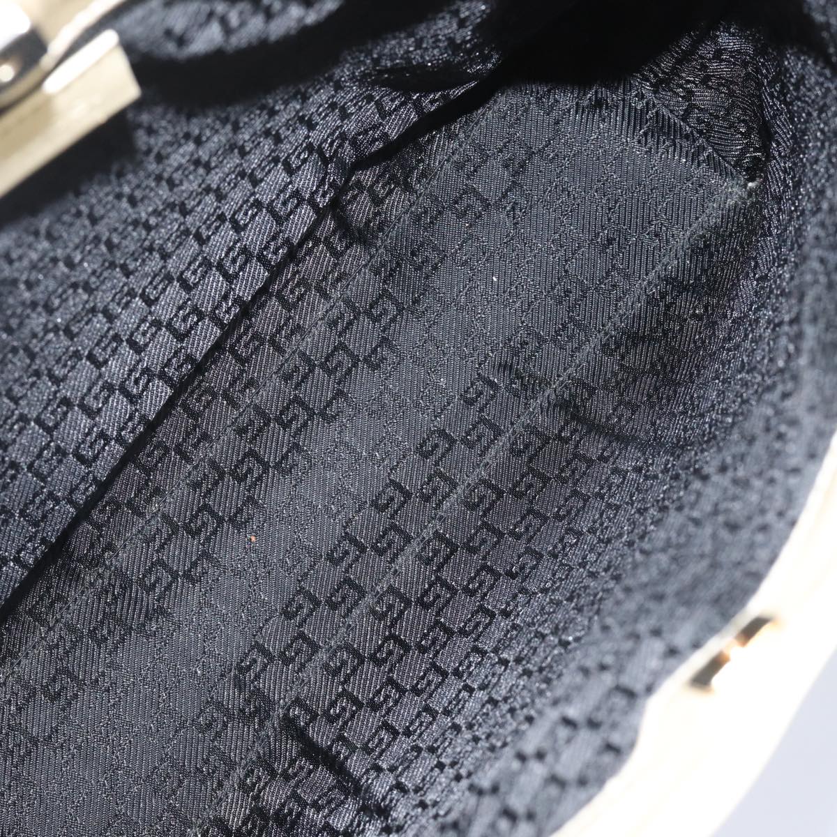 GUCCI Shoulder Bag Canvas Black White 001 4231 79373