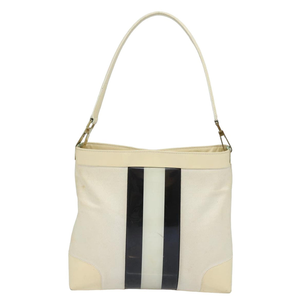 GUCCI Shoulder Bag Canvas Black White 001 4231 79373