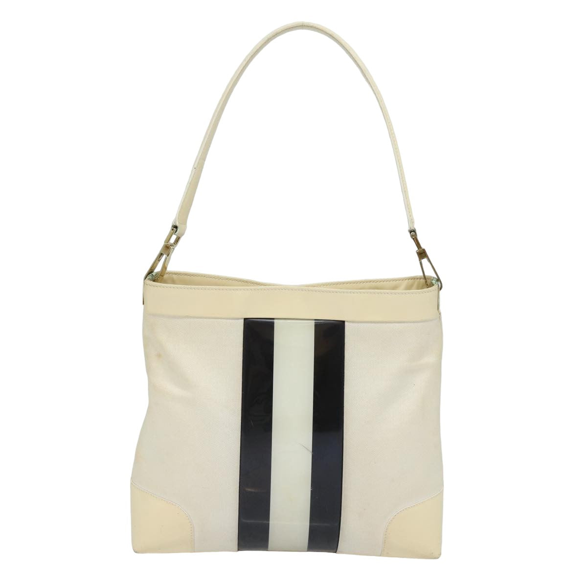 GUCCI Shoulder Bag Canvas Black White 001 4231 79373