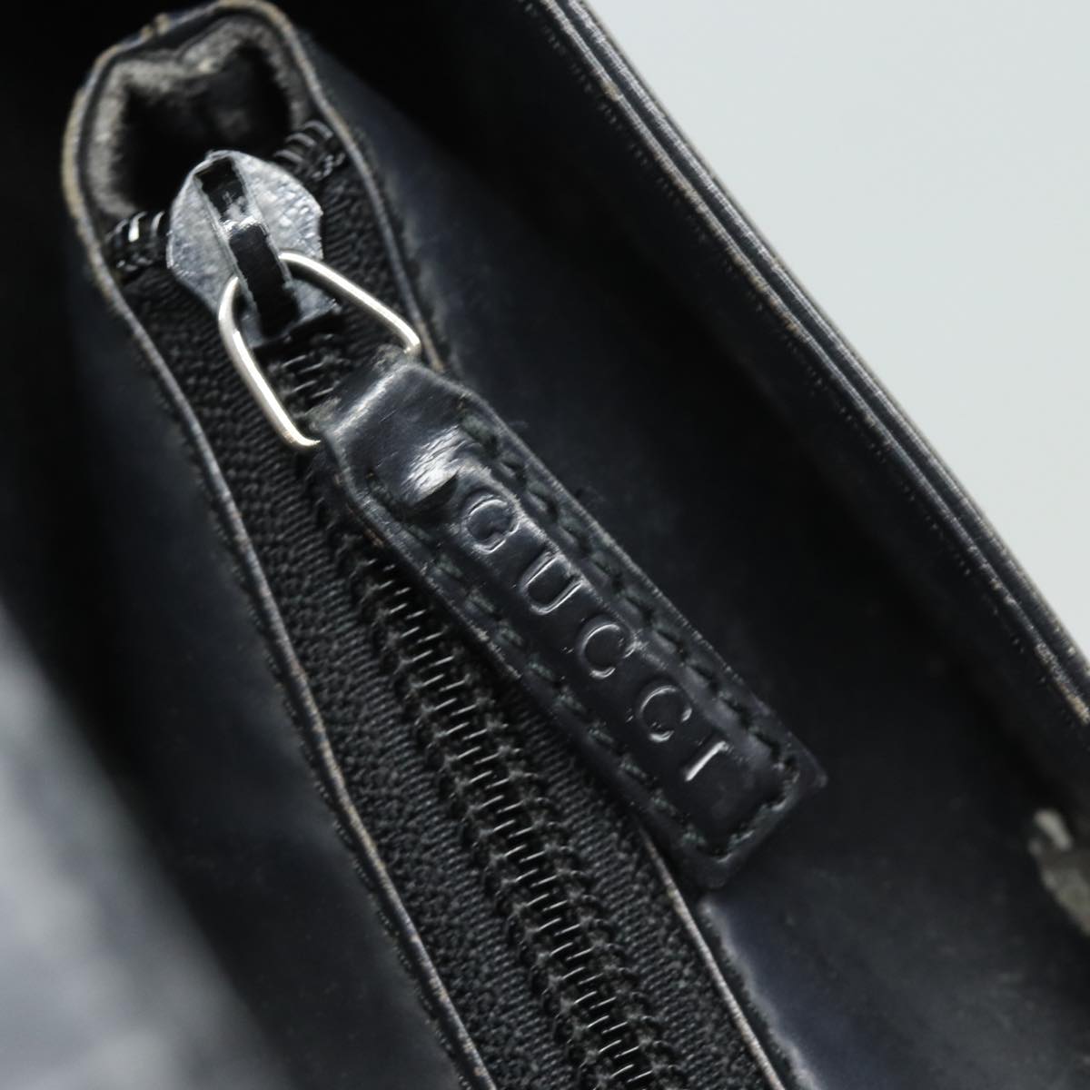 GUCCI Shoulder Bag Leather Black 001 3014 79376