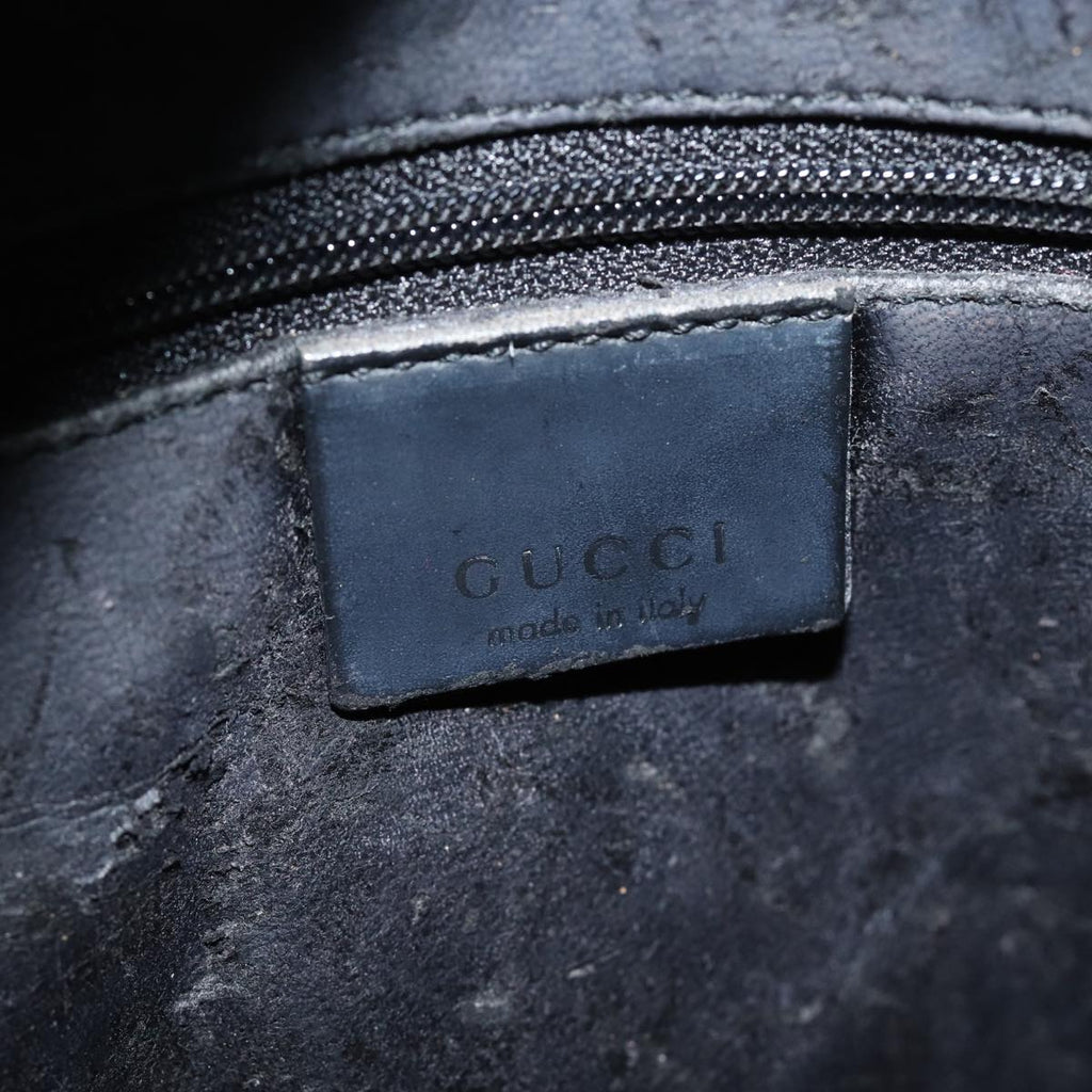 GUCCI Shoulder Bag Leather Black 001 3014 79376
