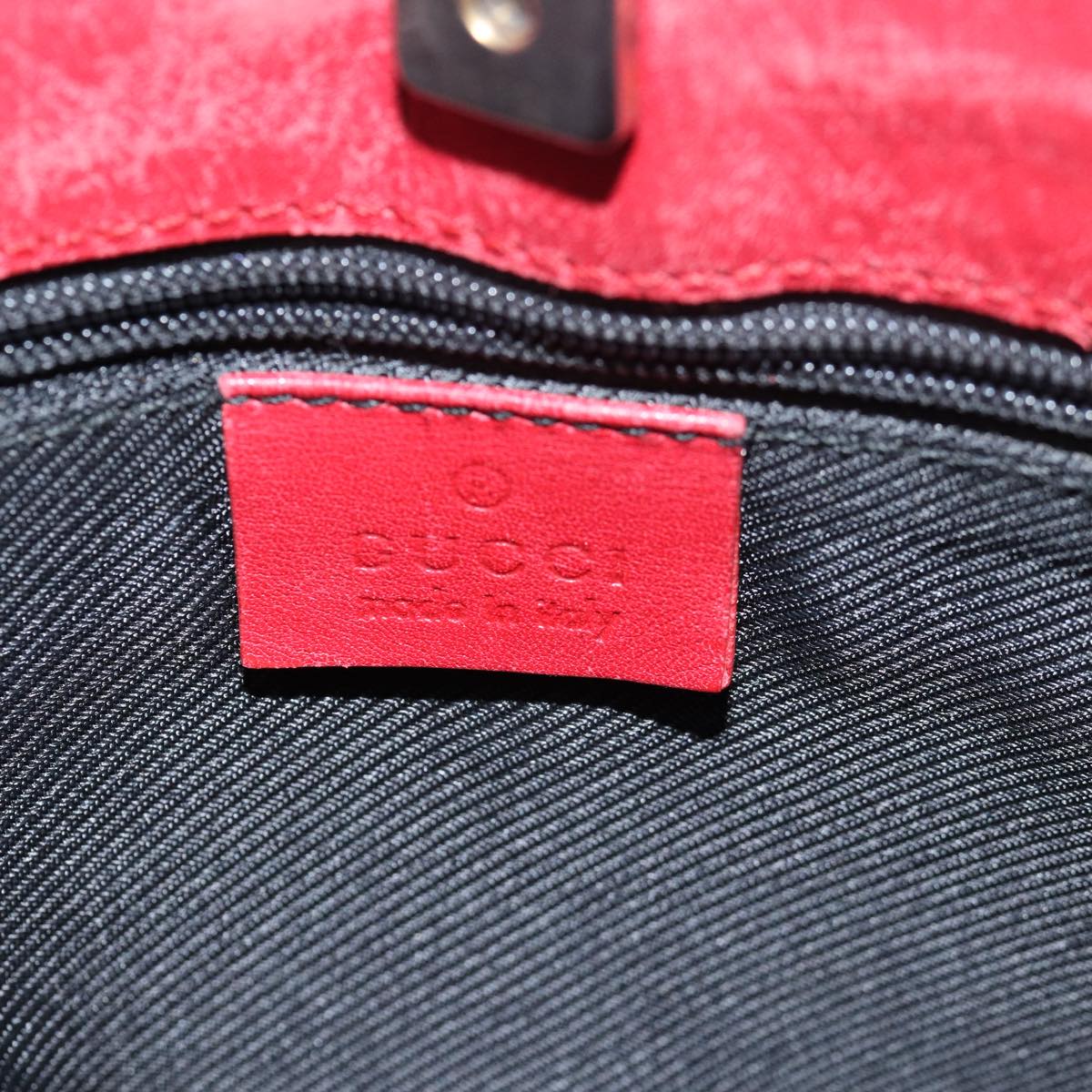 GUCCI GG Canvas Shoulder Bag Beige Red 001 4231 79380