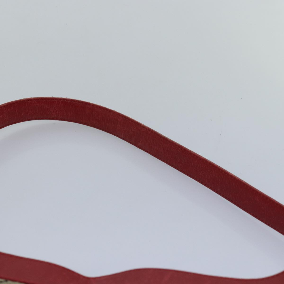 GUCCI GG Canvas Shoulder Bag Beige Red 001 4231 79380