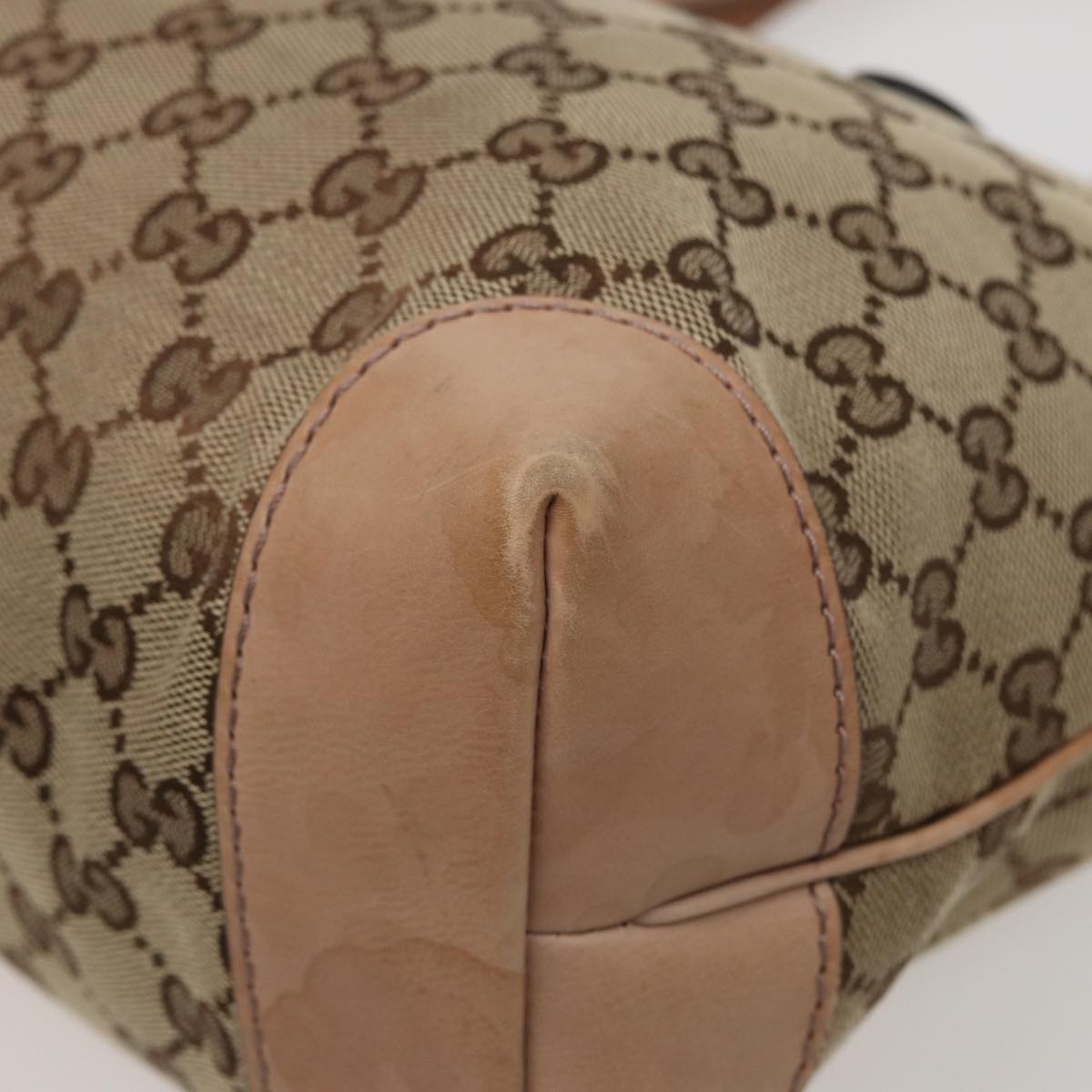 GUCCI GG Canvas Tote Bag Beige 308604 79390