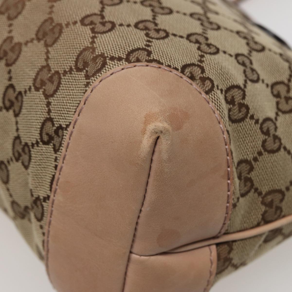 GUCCI GG Canvas Tote Bag Beige 308604 79390