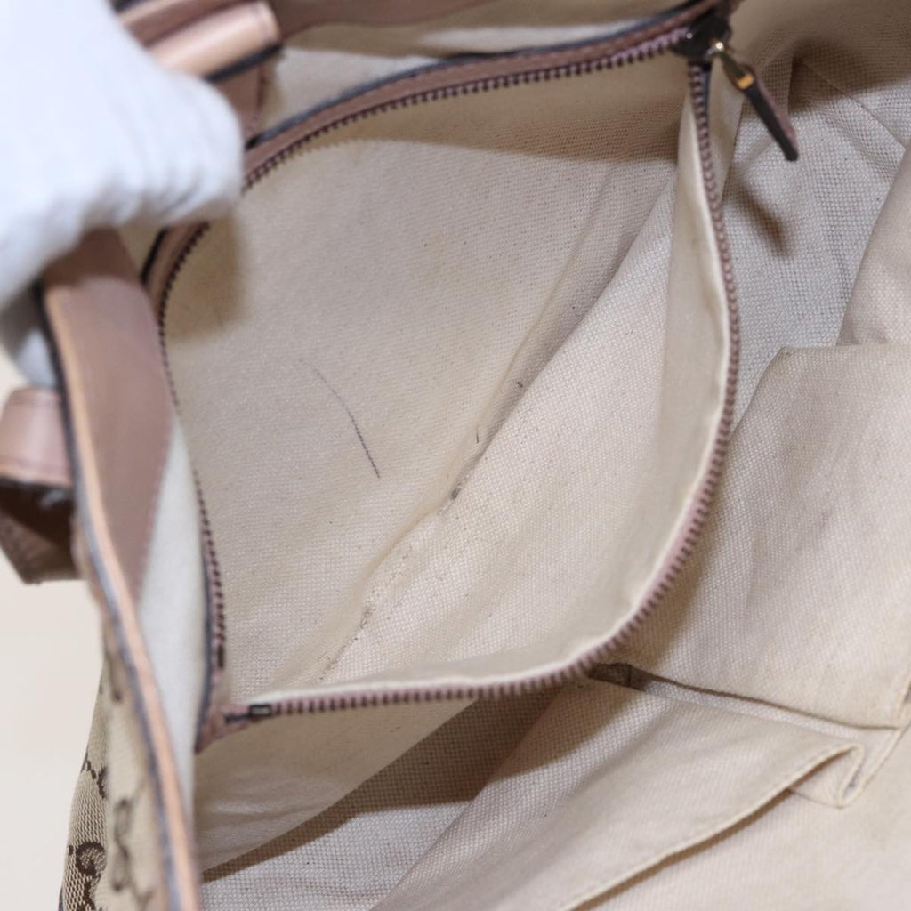 GUCCI GG Canvas Tote Bag Beige 308604 79390
