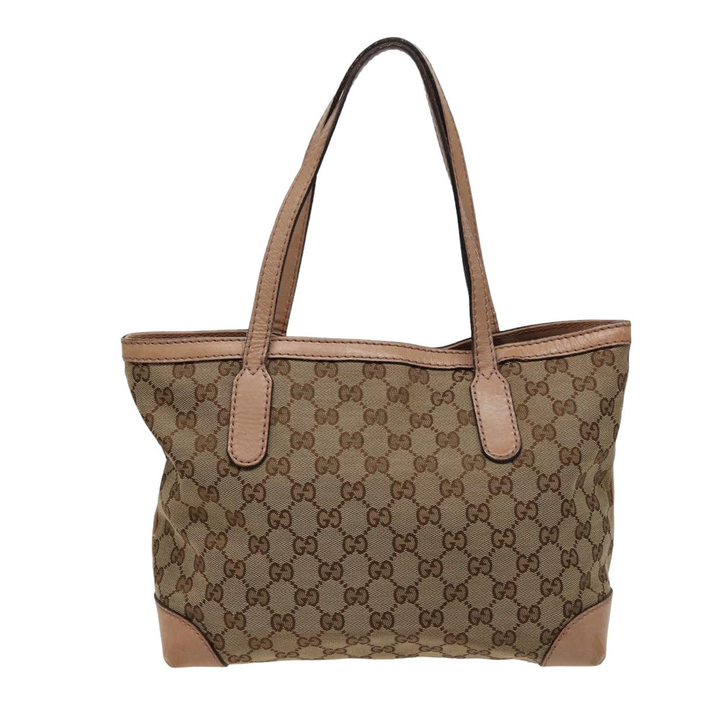 GUCCI GG Canvas Tote Bag Beige 308604 79390