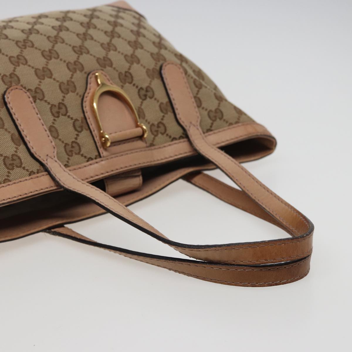 GUCCI GG Canvas Tote Bag Beige 308604 79390