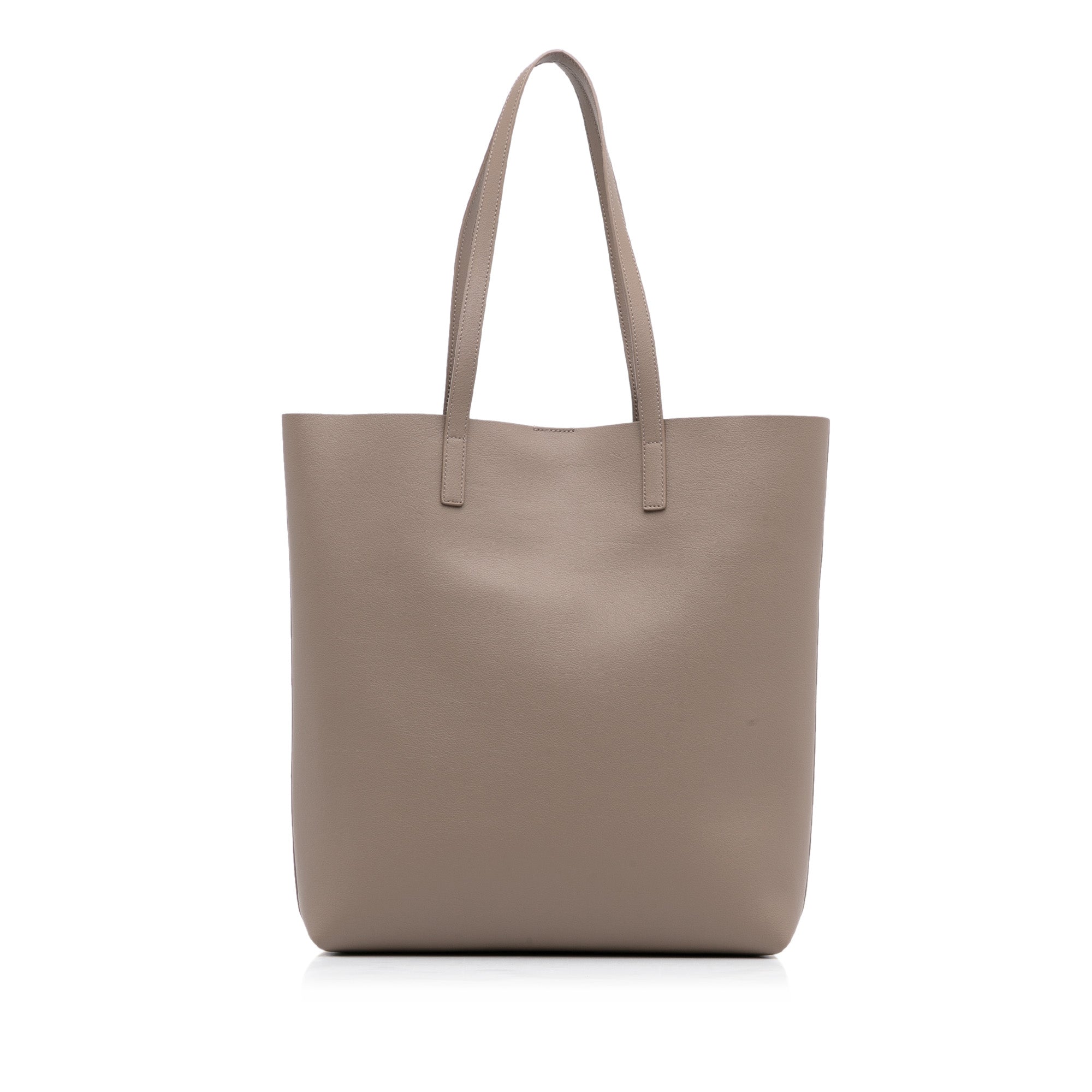 Brown Saint Laurent North/South Shopping Tote