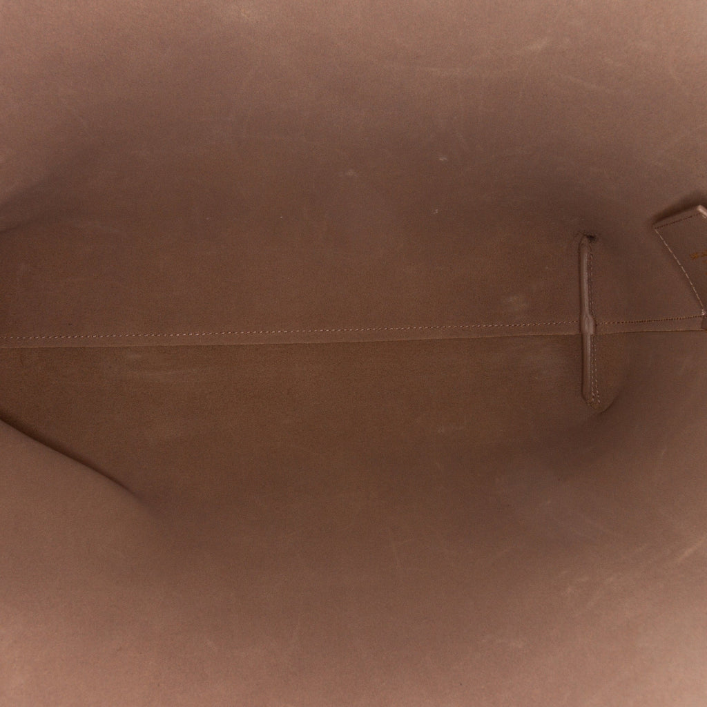 Brown Saint Laurent North/South Shopping Tote