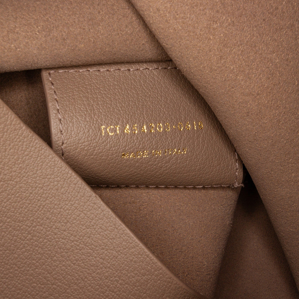 Brown Saint Laurent North/South Shopping Tote