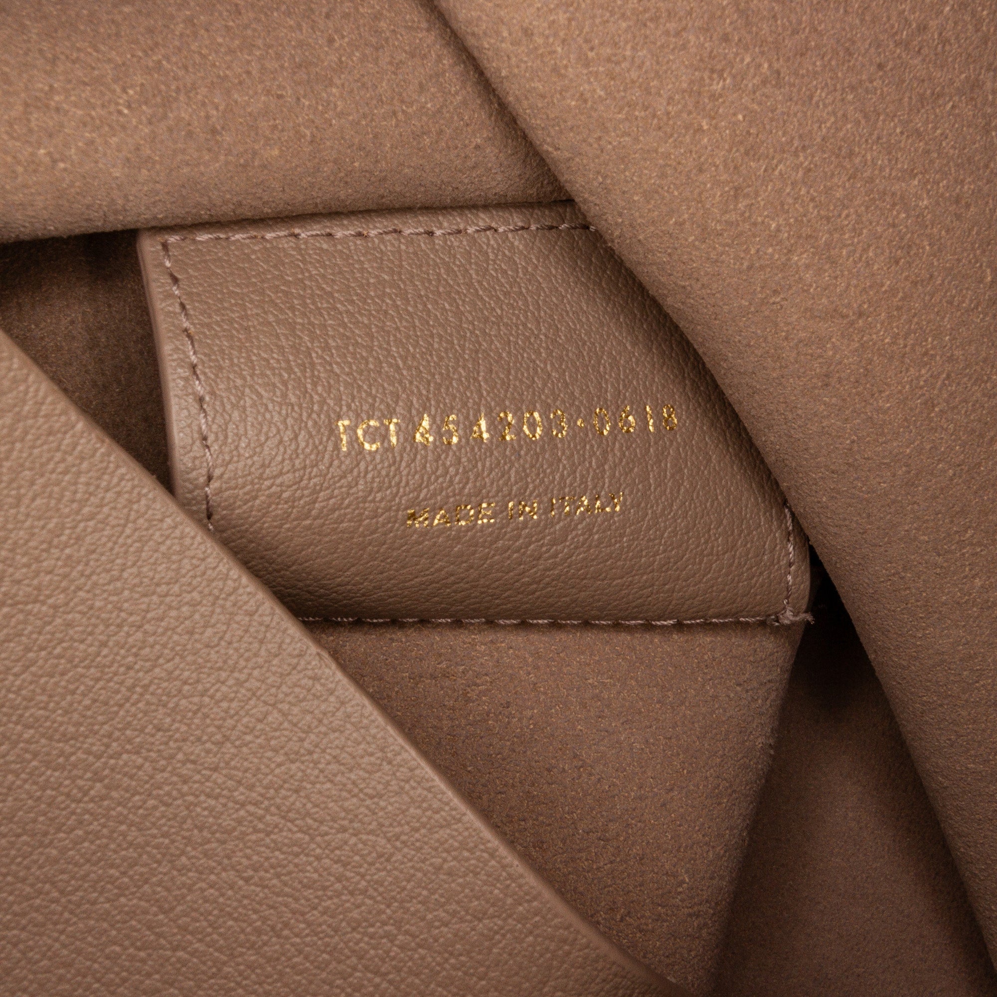Brown Saint Laurent North/South Shopping Tote