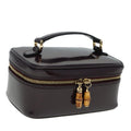 GUCCI Bamboo Vanity Hand Bag Enamel Purple 032 1956 0151 79417