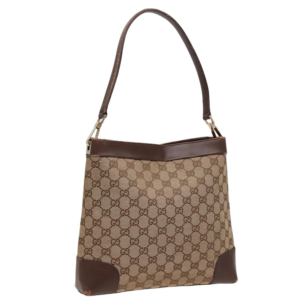 GUCCI GG Canvas Shoulder Bag Beige 001 4231 79419