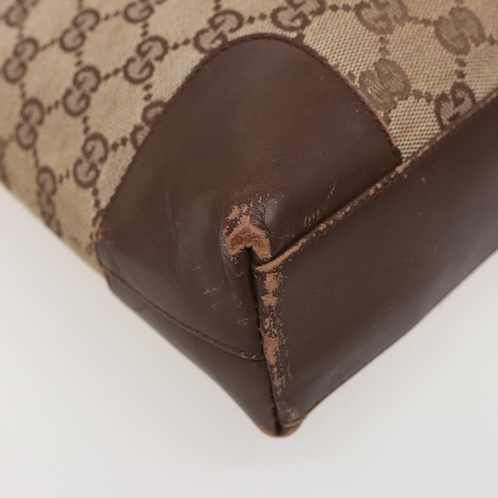 GUCCI GG Canvas Shoulder Bag Beige 001 4231 79419