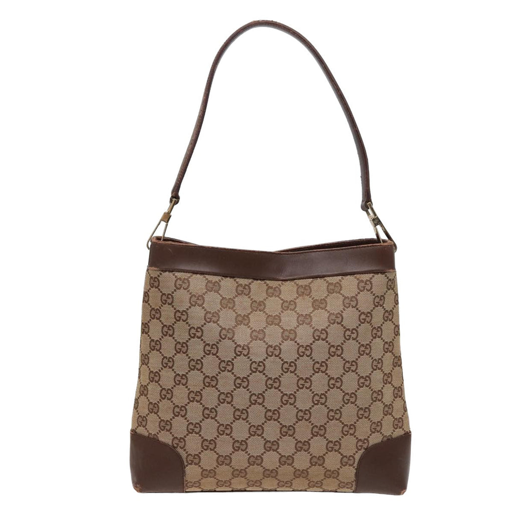 GUCCI GG Canvas Shoulder Bag Beige 001 4231 79419