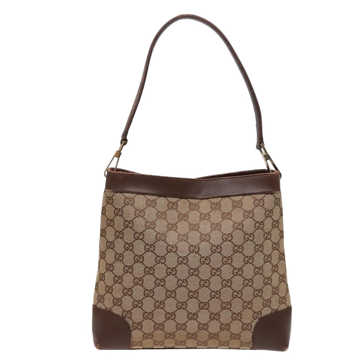 GUCCI GG Canvas Shoulder Bag Beige 001 4231 79419