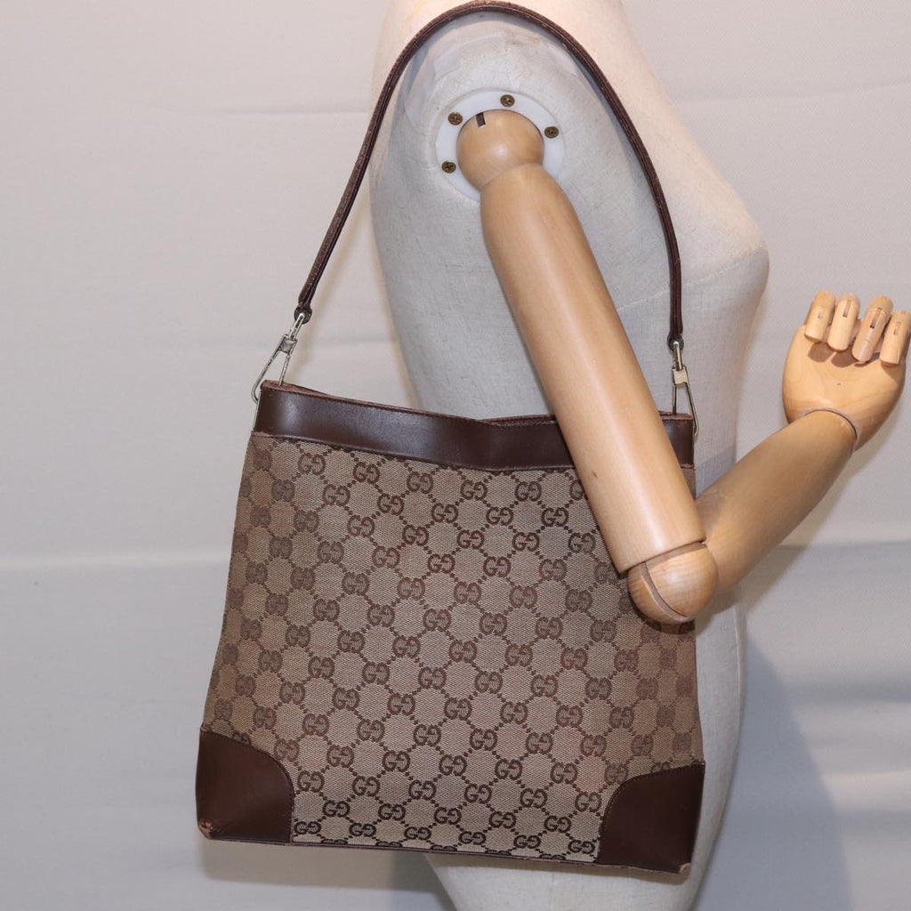 GUCCI GG Canvas Shoulder Bag Beige 001 4231 79419