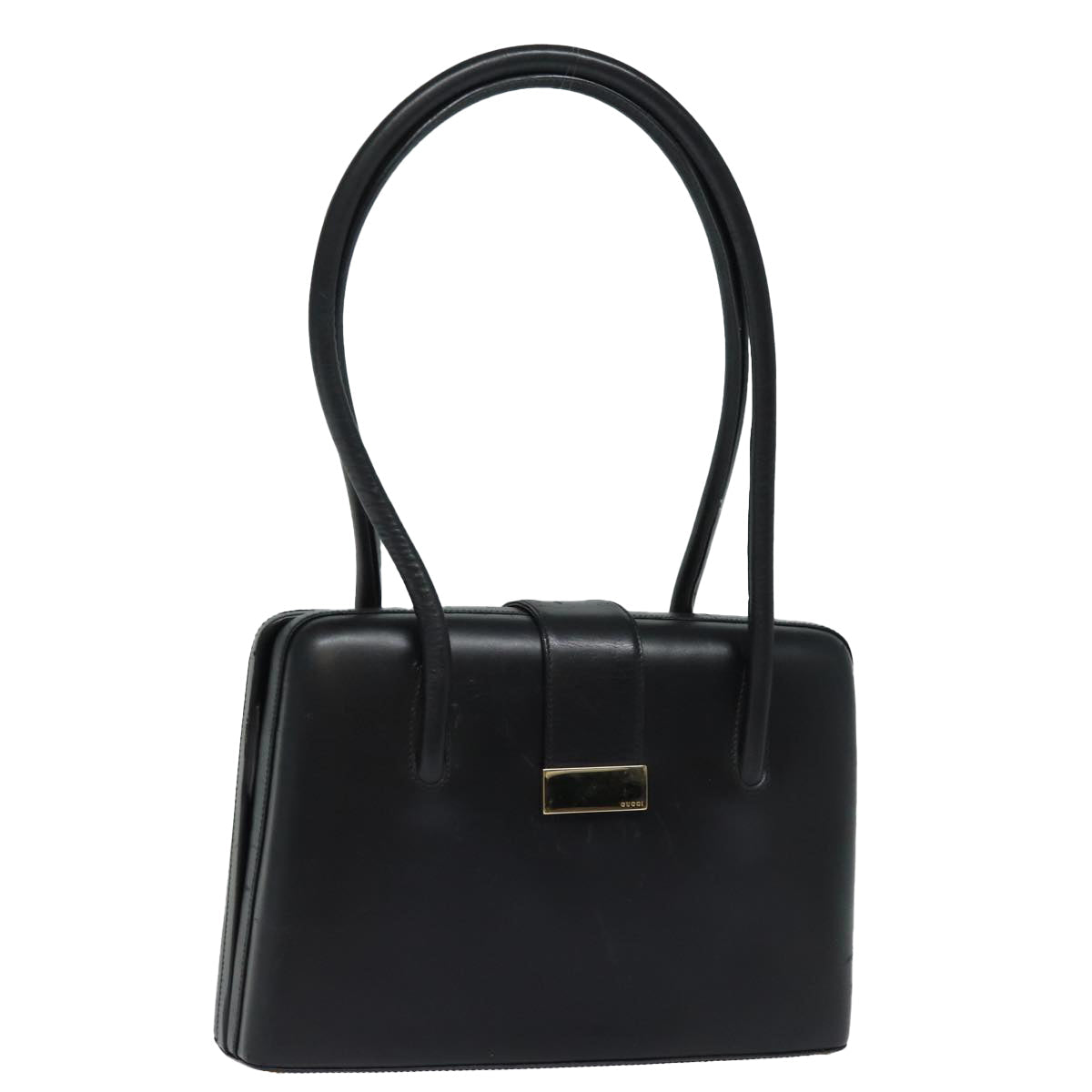 GUCCI Shoulder Bag Leather Outlet Black 79430