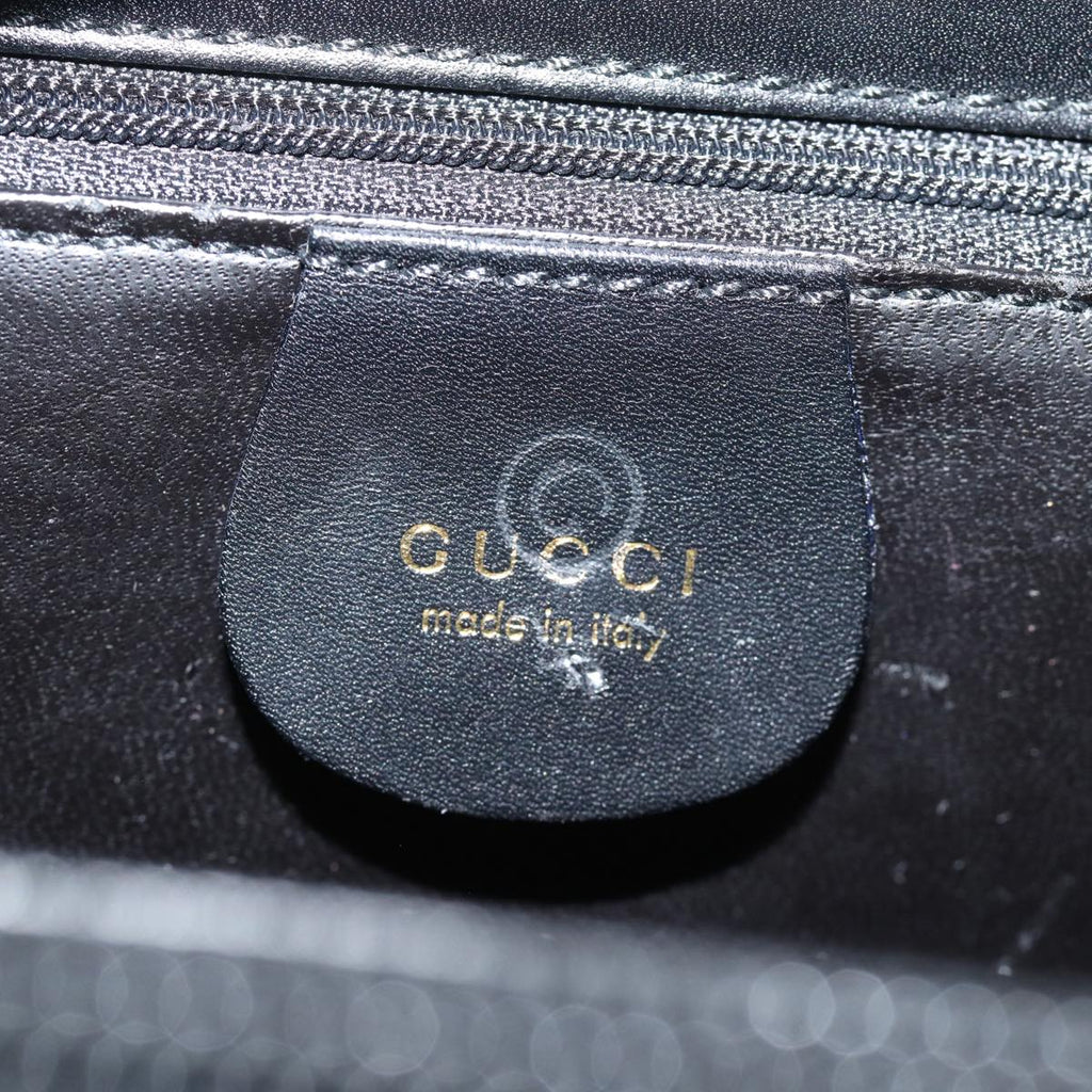 GUCCI Shoulder Bag Leather Outlet Black 79430