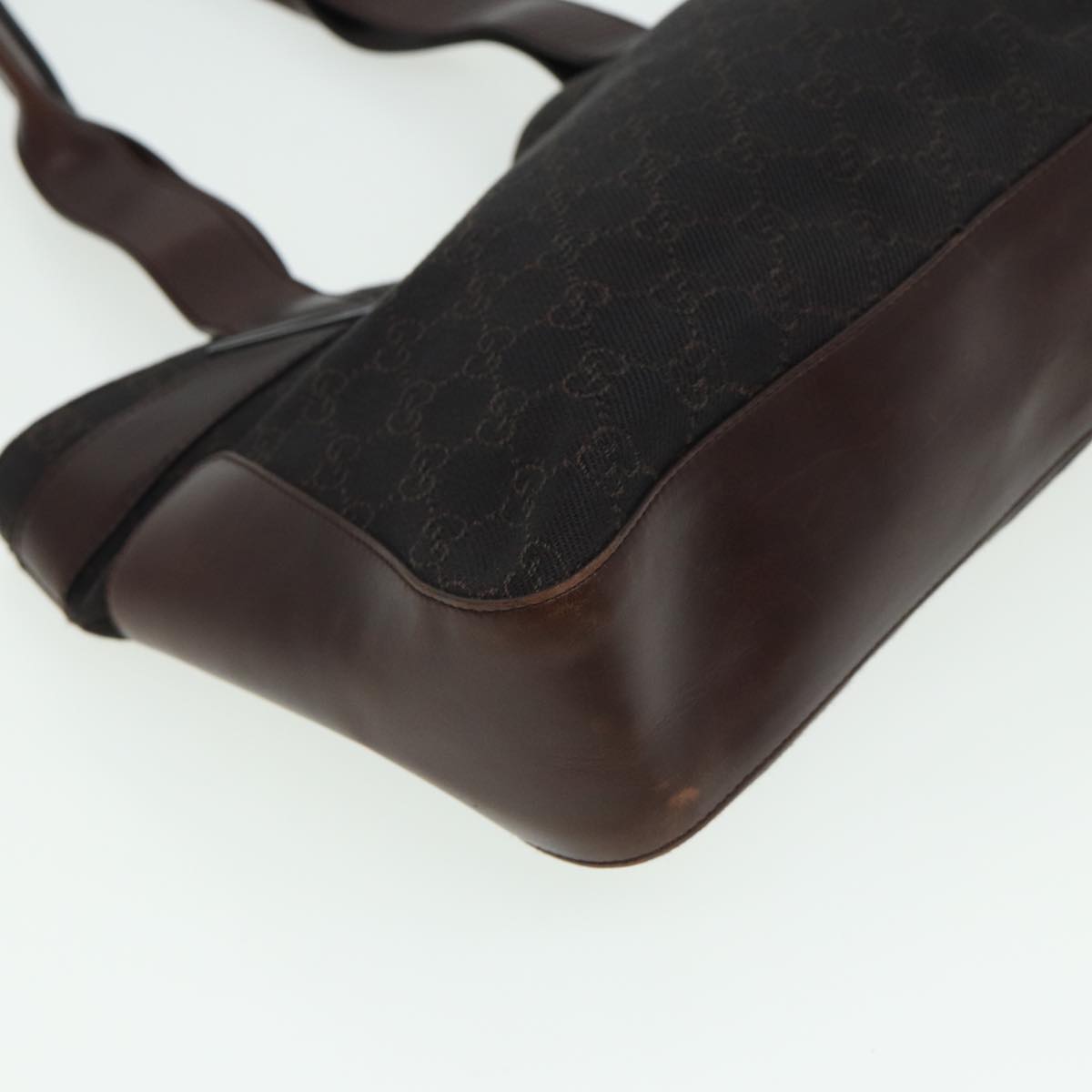 GUCCI GG Canvas Tote Bag Brown 73983 79445