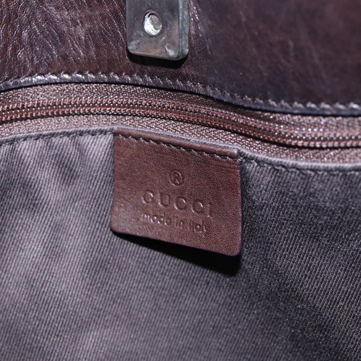 GUCCI GG Canvas Tote Bag Brown 73983 79445
