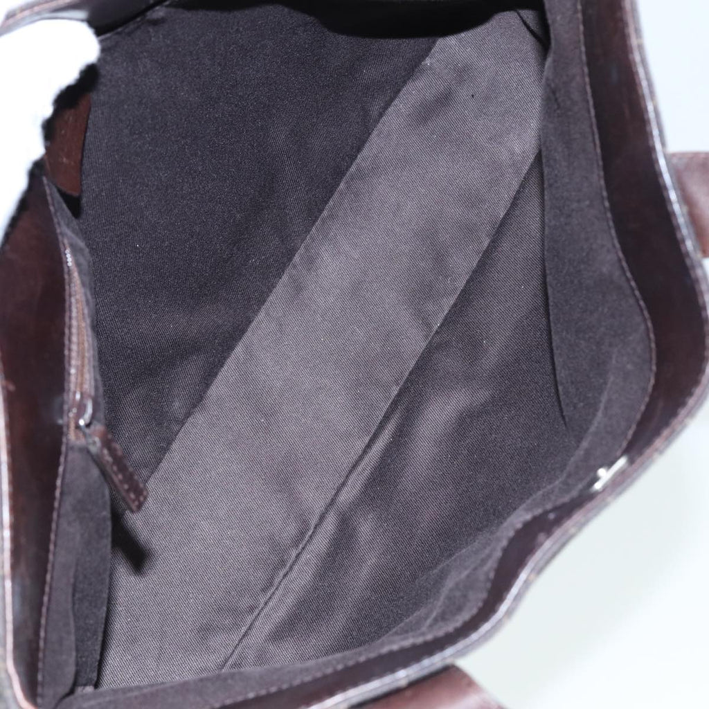 GUCCI GG Canvas Tote Bag Brown 73983 79445