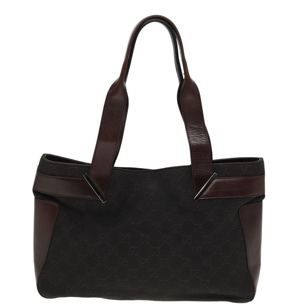GUCCI GG Canvas Tote Bag Brown 73983 79445