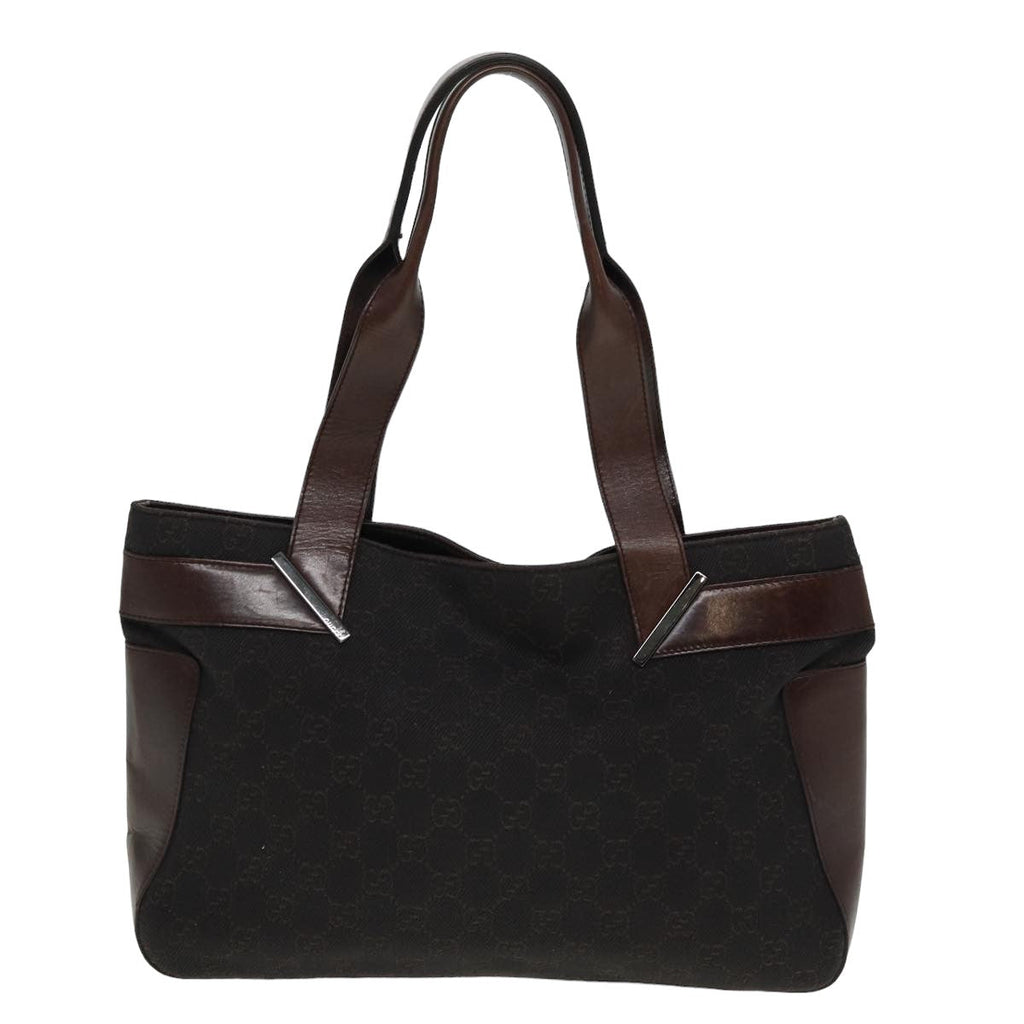 GUCCI GG Canvas Tote Bag Brown 73983 79445
