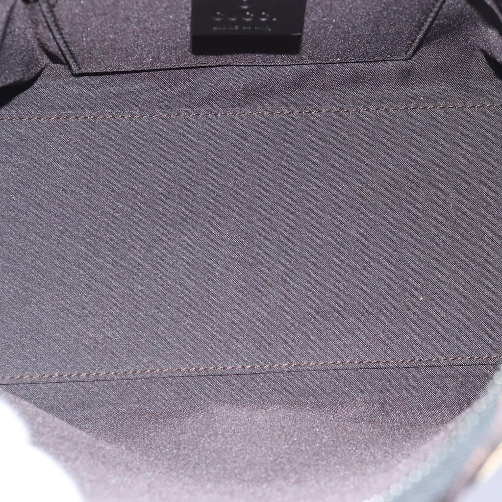 GUCCI GG Canvas Shoulder Bag Beige Dark Brown 000 0602 79452