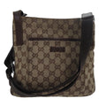 GUCCI GG Canvas Shoulder Bag Beige Brown 122793 79453