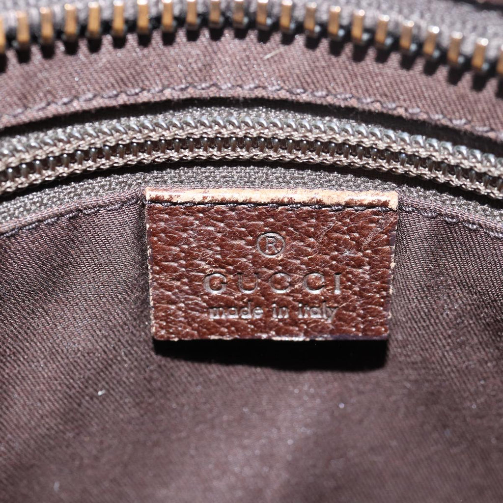 GUCCI GG Canvas Shoulder Bag Beige Brown 122793 79453