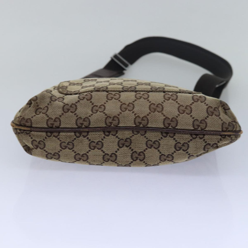 GUCCI GG Canvas Shoulder Bag Beige Brown 122793 79453