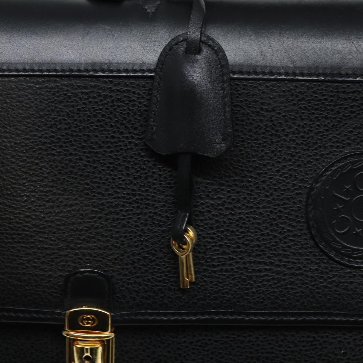 GUCCI Hand Bag Leather 2way Black 015 14 0801 79457