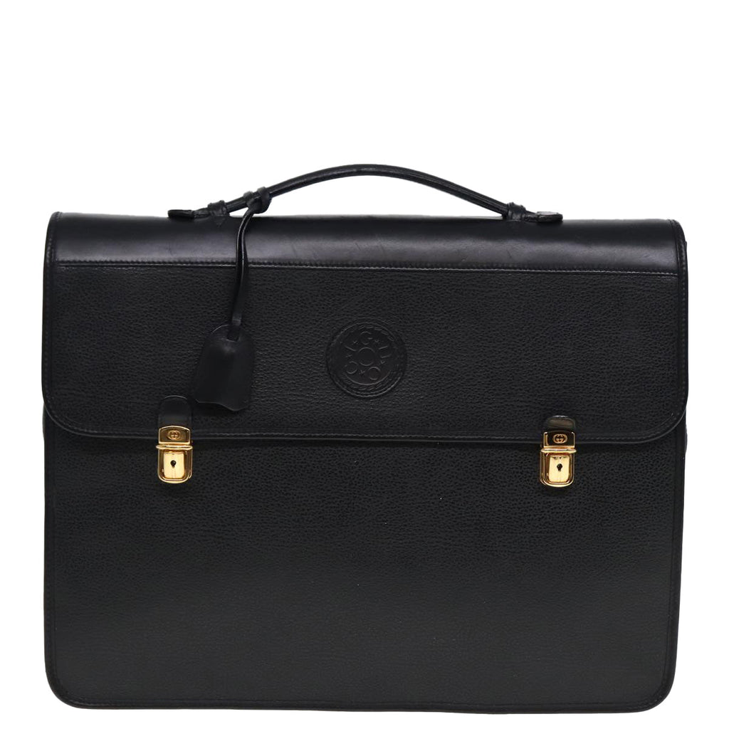 GUCCI Hand Bag Leather 2way Black 015 14 0801 79457