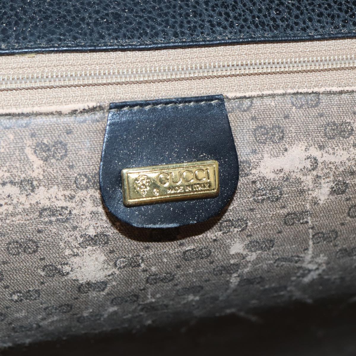 GUCCI Hand Bag Leather 2way Black 015 14 0801 79457