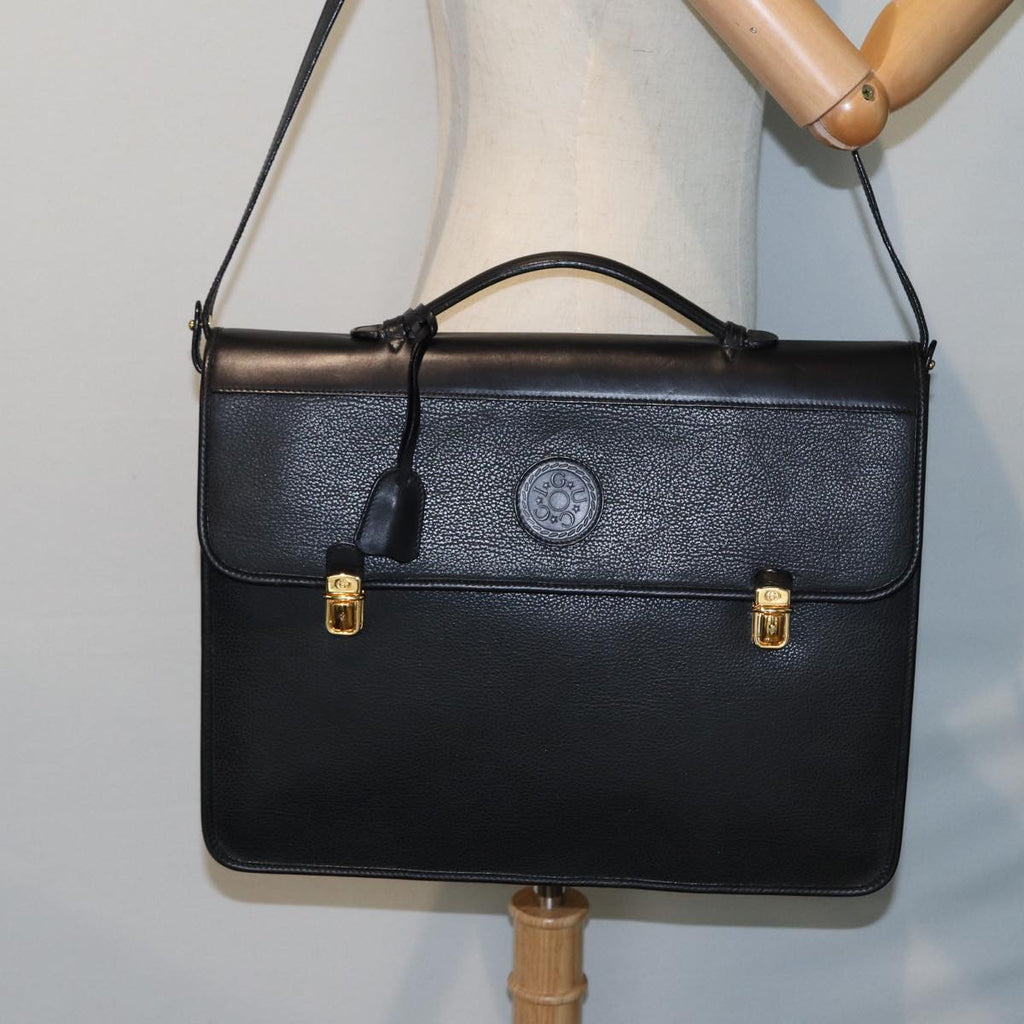 GUCCI Hand Bag Leather 2way Black 015 14 0801 79457