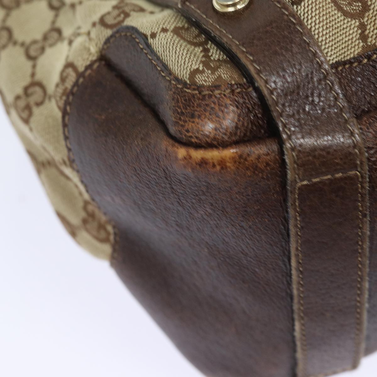 GUCCI GG Canvas Tote Bag Beige 130736 79459