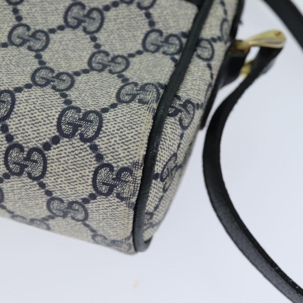 GUCCI GG Supreme Sherry Line Shoulder Bag PVC Navy Red 010 378 79476