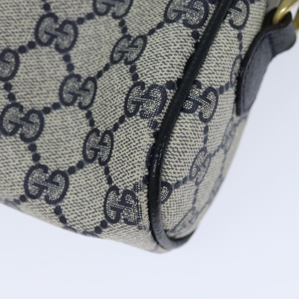 GUCCI GG Supreme Sherry Line Shoulder Bag PVC Navy Red 010 378 79476