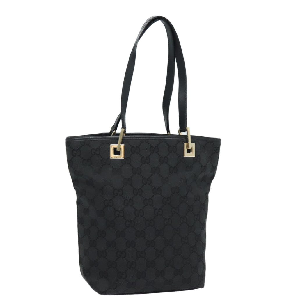 GUCCI GG Canvas Tote Bag Black 002 1099 79477