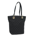 GUCCI GG Canvas Tote Bag Black 002 1099 79477