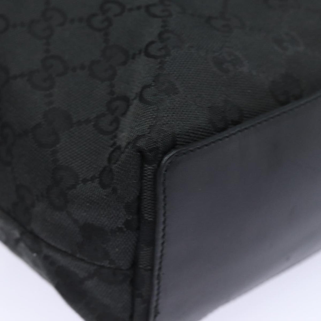 GUCCI GG Canvas Tote Bag Black 002 1099 79477
