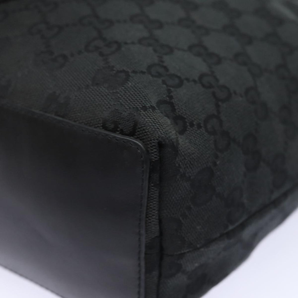 GUCCI GG Canvas Tote Bag Black 002 1099 79477