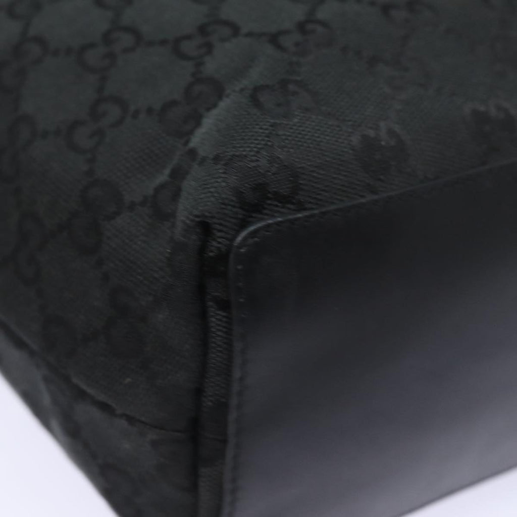 GUCCI GG Canvas Tote Bag Black 002 1099 79477
