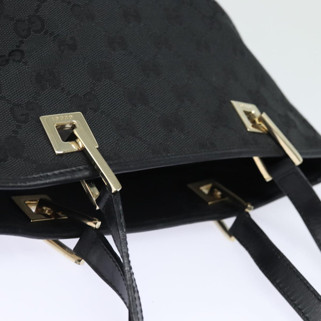 GUCCI GG Canvas Tote Bag Black 002 1099 79477