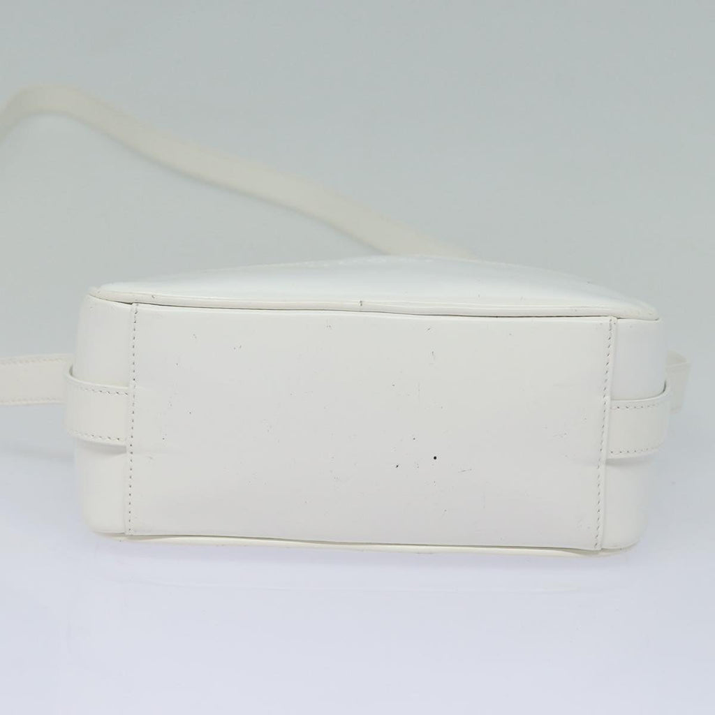 GUCCI Bamboo Shoulder Bag Enamel White 001 2046 3007 79480